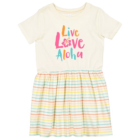 Inktastic Live Love Aloha Girls Toddler Dress