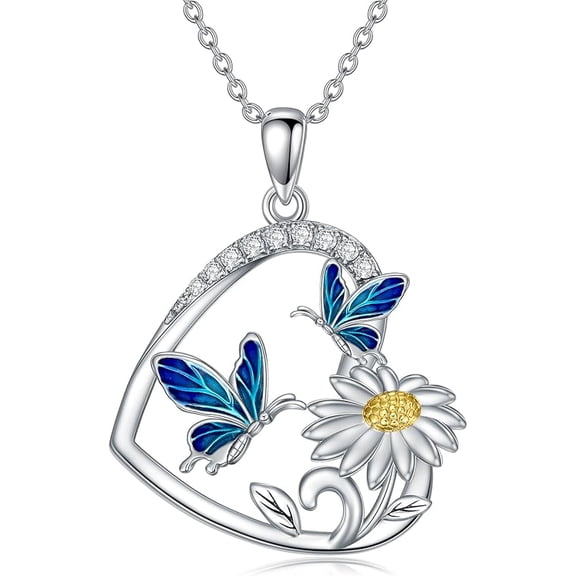 SOULMEET Ladybug/Dragonfly/Butterfly Necklace 925 Sterling Silver Unique Pendant Necklace Mother's Day Birthday Christmas Jewelry Gifts for Women Mother Wife