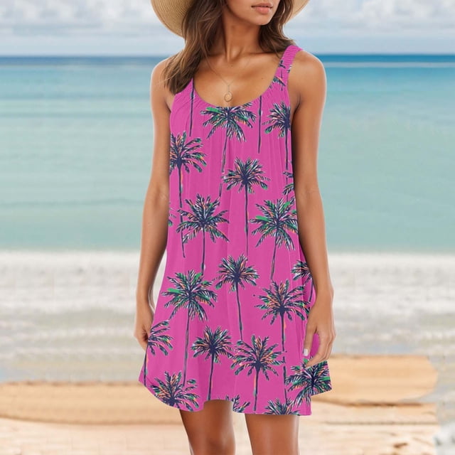 Vestido Informal de Verano 2025 Para Mujer, Holgado, Con Escote En V, Sin Mangas, Fluido, Cómodo, Para Primavera, Color Puro