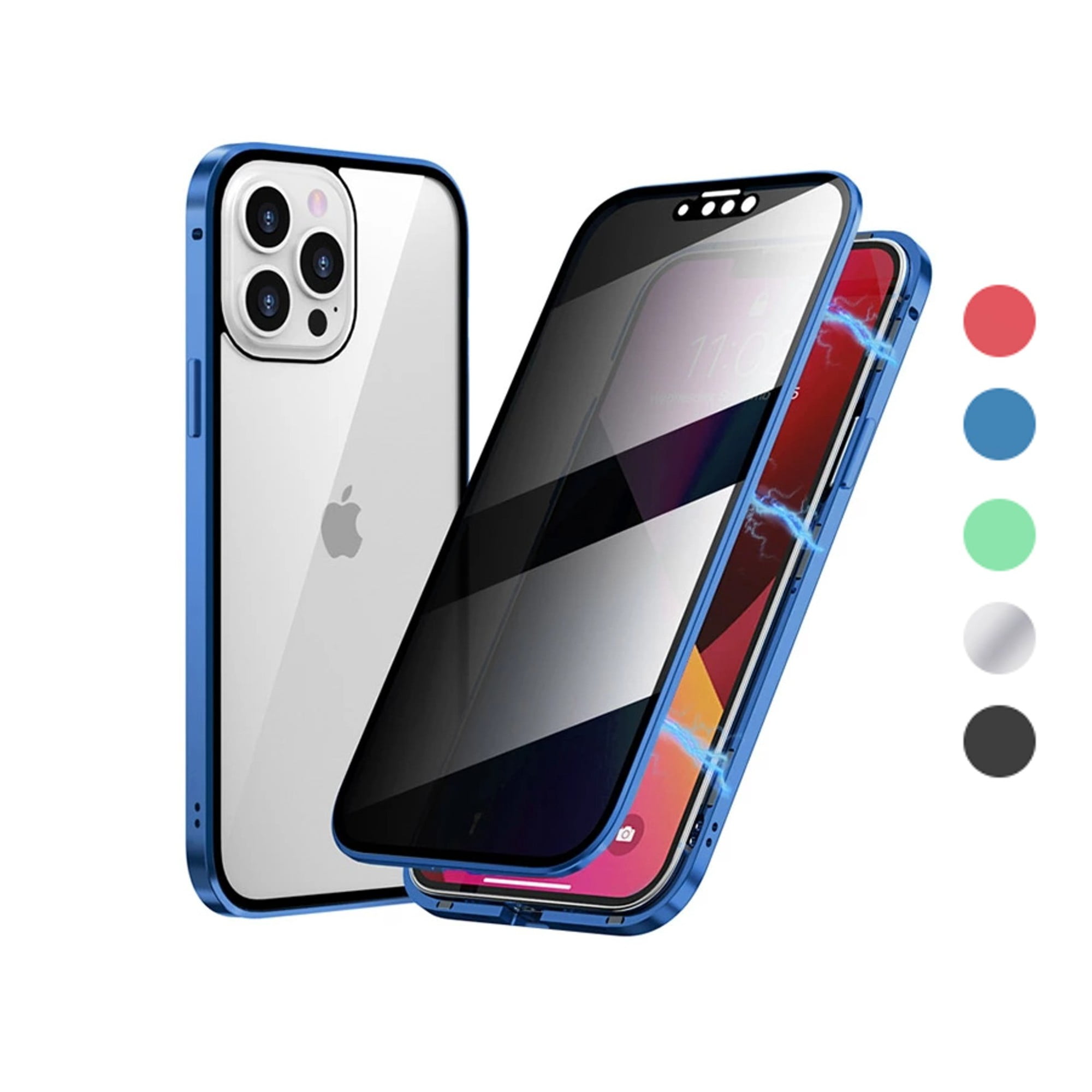 Anti Peep Magnetic iPhone 11 Pro Case [Blue] Double Nigeria Ubuy
