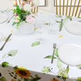 thumbnail image 4 of Sunflowers Tablecloth Waterproof Spring Winter Fall Eucalyptus Leaf Tablecloth Rectangle Farmhouse Table Cloth Flowers Stain Resistant Table Covers for Holiday Picnic Party 60"x84", 4 of 6