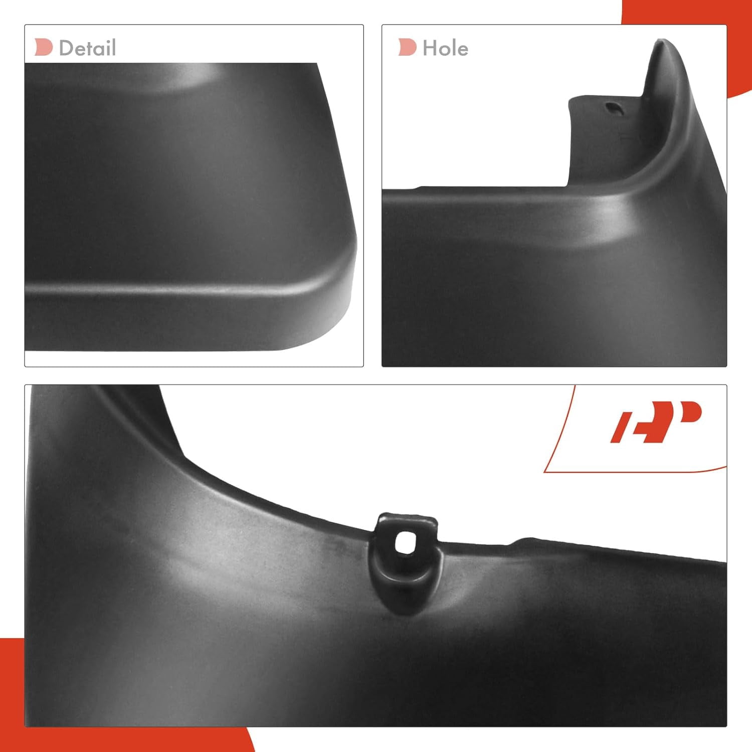 A-Premium Splash Guards Mud Flaps Mudguards Fender Compatible with Toyota Highlander 2008 2009 2010 Front and Rear 4-PC Set