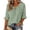 ACD29-Mint Green, variant on Lumtrix Business Casual Tops For Women Ruffle 3/4 Sleeve Shirts Ladies Tops And Blouses,Tie Front V Neck Fall Work Blouses Yellow L