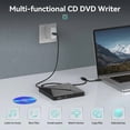 thumbnail image 4 of USB 3.0 Portable 5" CD R/RW DVD Disk Reader Burner Player Recorder External ,Latest USB 3.0 Tech, 4 of 6