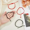 thumbnail image 3 of 8 pulseras de cuerda roja de 4 estilos, unisex, de la amistad, con nudo ajustable, de la suerte, de protección y a juego., 3 of 7