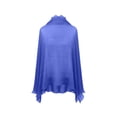 thumbnail image 4 of AHMOMEI Elegant Pleated Chiffon Shawl, Lightweight Shoulder Wrap Scarf for Evening Dresses, Weddings & Formal Events (Royal Blue), 4 of 7