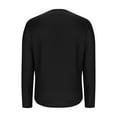 thumbnail image 6 of FRSASU Womens Plus Size Tops Pleated Crew Neck Puff Long Sleeve Blouse Casual Loose Tunic Shirts Black, 6 of 7