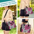 thumbnail image 5 of Iauyy Insulated Thermal Lunch Tote Bag for Women - S/M Sizes Portable Picnic Work Bag ,Rose-like Zebra Pattern, 5 of 6