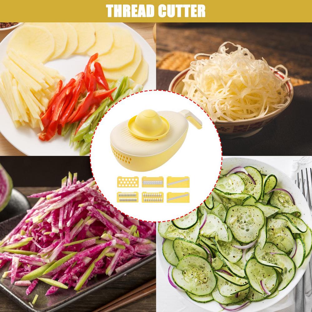 Tohuu Vegetable Slicer Cuts Avocado Shape Vegetable Peeler Multi-function  Grater Cheese With Storage Box Lemon For Parmesan Cheese Vegetables Ginge  Fruits lovable