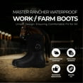 thumbnail image 2 of Master Rancher Waterproof Work Farm Boots Unisex Men's 12 Women's 14, Black, 2 of 8