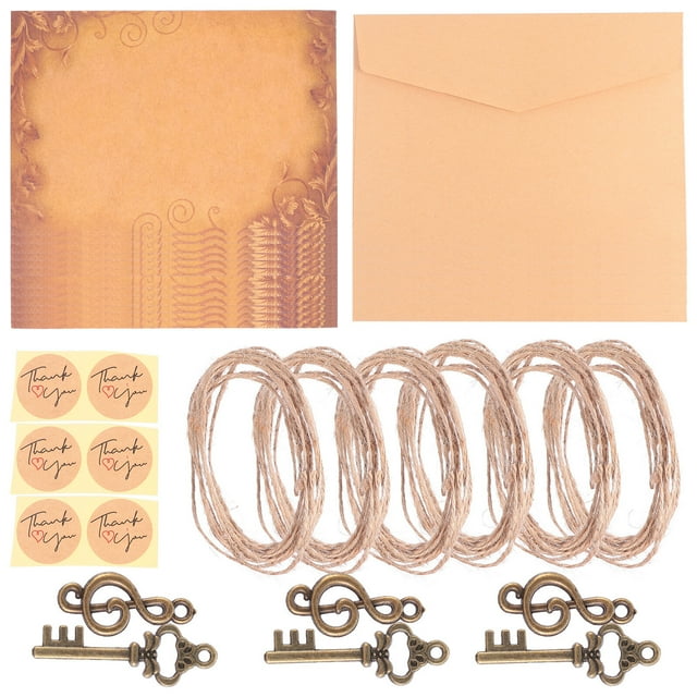 Shisuyan Letter Writing Stationery Assorted Color 3 Sets Alloy Included