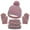 Multicolour, variant on Little Boys Girls Winter Knit Beanie Hat Gloves Set for Girls Boys with Pompom,Kids Soft Stretch Hat Scarf Mitten Set Fleece Lined Set 3 Pieces for 1-6Y