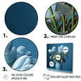 thumbnail image 3 of Designart "Blooming Azure Blue Tulips II" Tulips Canvas Art Print, 3 of 7