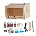 thumbnail image 4 of Caja de para , cría de aves de corral, gallinero de madera de pollo resistente, caja de reproducción para pájaros de codorniz, 4 of 8