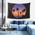 thumbnail image 1 of ZICANCN Beach Nature Coconut Trees Fantasy Wall Decor Tapestry , Room-Bedroom Wall Hangings Tapestry Sunset Sea Tropical,60" X 40", 1 of 9