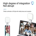 thumbnail image 3 of Tignapoo Adjustable Clip-On Phone Selfie Light with 2500K-9000K Color Temperature, 1000mAh Rechargeable Battery, and 90° Rotatable LED for Perfect Lighting (White), 3 of 6