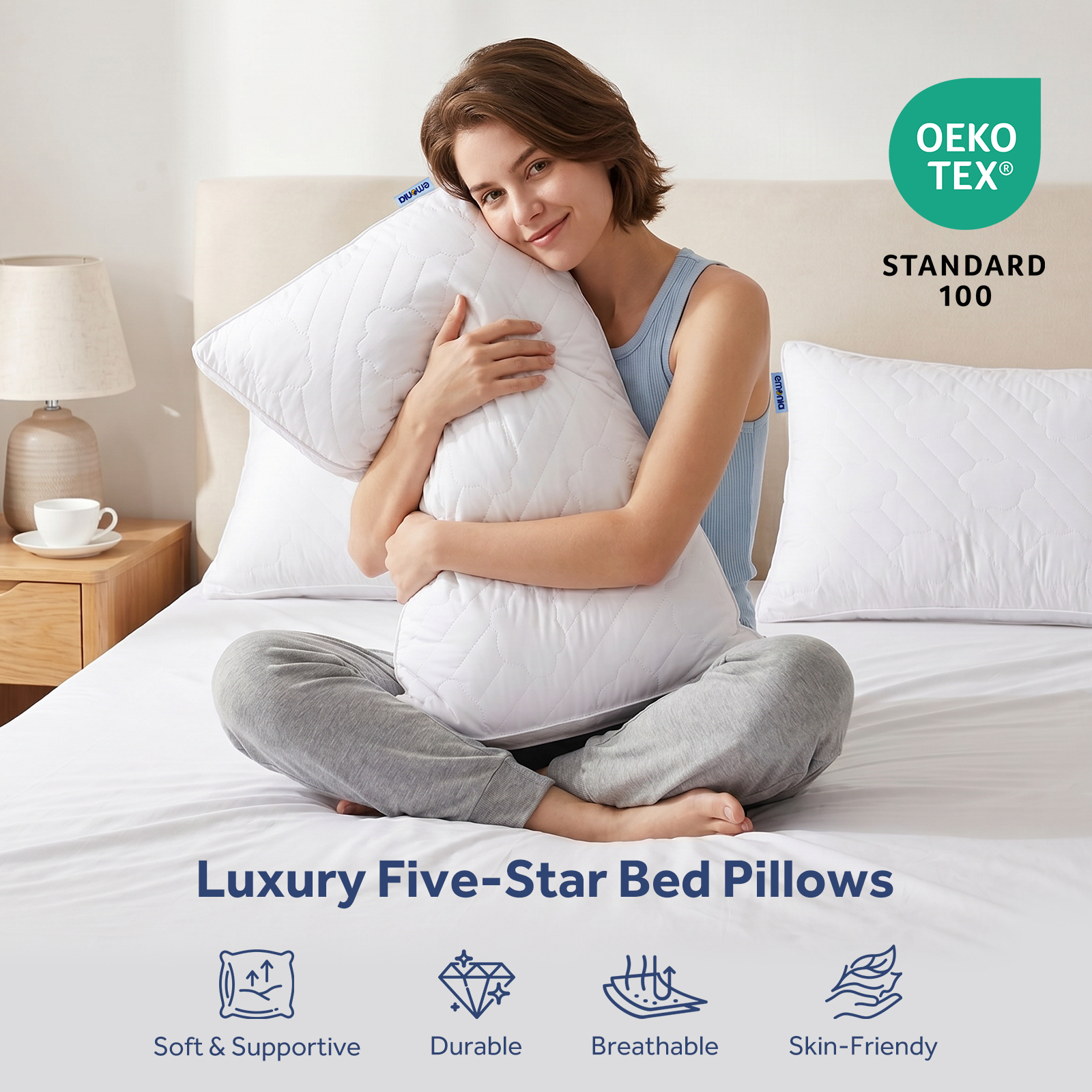 EMONIA Queen Size Bed Pillows 2 Pack photo 7