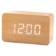 thumbnail image 1 of Reloj despertador digital LED pequeño reloj de pie con visualización de fecha y temperatura, 3 brillos ajustables, control por voz, 2 modos de visualización, 1 of 6