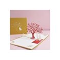 thumbnail image 1 of Magic Pop Up Cherry blossom tree Card 3D Happy Greeting wedding 15x15cm with an envelope, 1 of 1