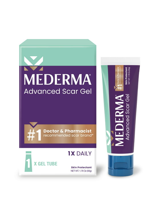 Mederma Advanced Scar Therapy Gel, Treats Old and New Scars, 1.76 oz (50g)