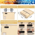 thumbnail image 3 of 5200°F Fireproof Document Box, Fire Important Document Organizer with Lock, Upgraded Heat Insulated Filing Storage Cabinet Office Organization (5200°F Fireproof Box, Off-white), 3 of 5