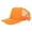 Orange, variant on Xijirk Unisex Front Block Back Net Headwear Curved Brim Structure Open Rear Layout for Road Travels Outdoor Outings Everyday Head Shield,White,M