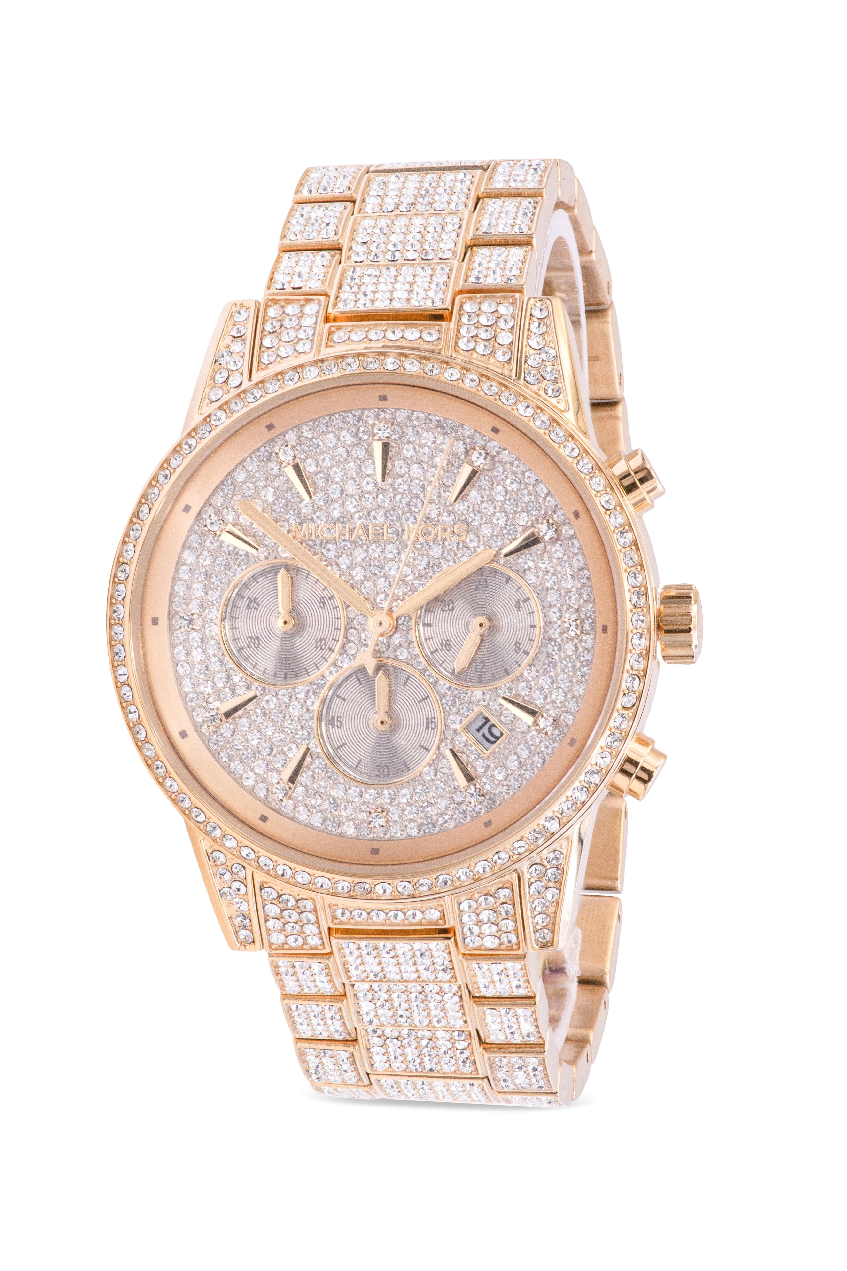 Michael Kors Ritz Gold-Tone Glitz 
