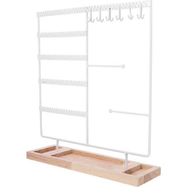 Tabletop Jewelry Stand Multi-layer Jewelry Display Storage Holder Necklace Earring Hanging Rack