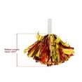 thumbnail image 3 of Unique Bargains 1 Pair Cheerleader Pom Poms Handle Cheerleading Practice Poms Red Gold Tone, 3 of 6