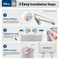 thumbnail image 4 of Regal Living White EZ Grip No Drill Light Filtering Cellular Shade - 19" W x 36" L, 4 of 5
