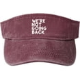 thumbnail image 1 of We're Not Going Back Hat Sun Visor Funny Sun Visors Hats for Men Summer, 1 of 8