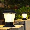 thumbnail image 3 of Kuymtek Lámpara de cabeza de columna impermeable al aire libre LED Villa Courtyard Square Luz solar, 3 of 9