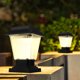 thumbnail image 4 of Eyfqtcs Lámpara De Cabeza De Columna Impermeable Al Aire Libre Led Villa Courtyard Square Luz Solar, 4 of 9