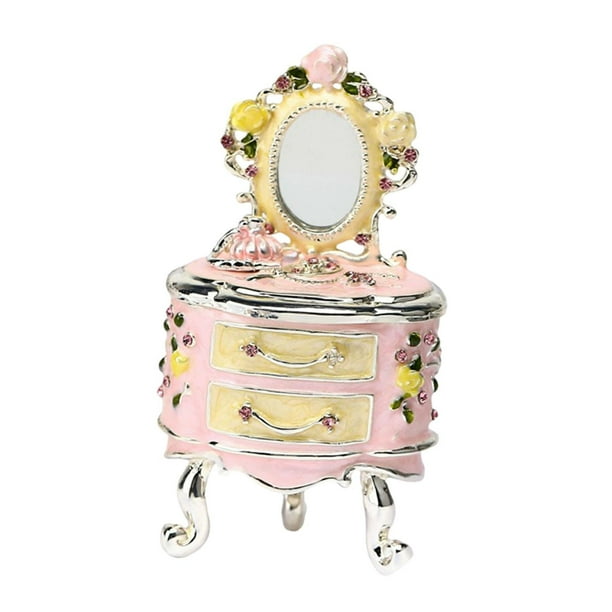 Caja de joyería con forma de mueble, joyero, recuerdo, manualidades versátiles, decorativas Aparador