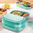 thumbnail image 2 of Student Lunch Box Children's Sealed Fruit Box Box Office Workers Microwave Lunch Box Food Box Work Microwave Oven Heating Lunch Box round Dining Set Table And 4 Chairs, 2 of 5
