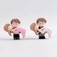 thumbnail image 4 of SPRING PARK Miniature Dollhouse Fairy Garden Wedding Decor Blond Couple Bride & Groom Toy, 4 of 7