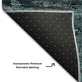 thumbnail image 3 of Addison Rugs Mayfield Washable Transitional Organic Teal Rectangle Rug, 8' x 10', 3 of 6