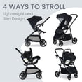 thumbnail image 2 of Britax Willow Brook Baby Travel System, Infant Car Seat and Stroller Combo with Aspen Base, ClickTight Technology, RightSize System and 4 Ways to Stroll, Onyx Glacier, 2 of 5