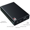 thumbnail image 3 of Fantom Drives FD DUO, 4TB SSD Portable 2 Bay RAID, USB 3.2 Gen 2 Type-C, RAID0/RAID1/JBOD, Black, Made with High Quality Aluminum, Transfer Speed up to 850MB/s, 5 Year Warranty, (DMR4000S), 3 of 5