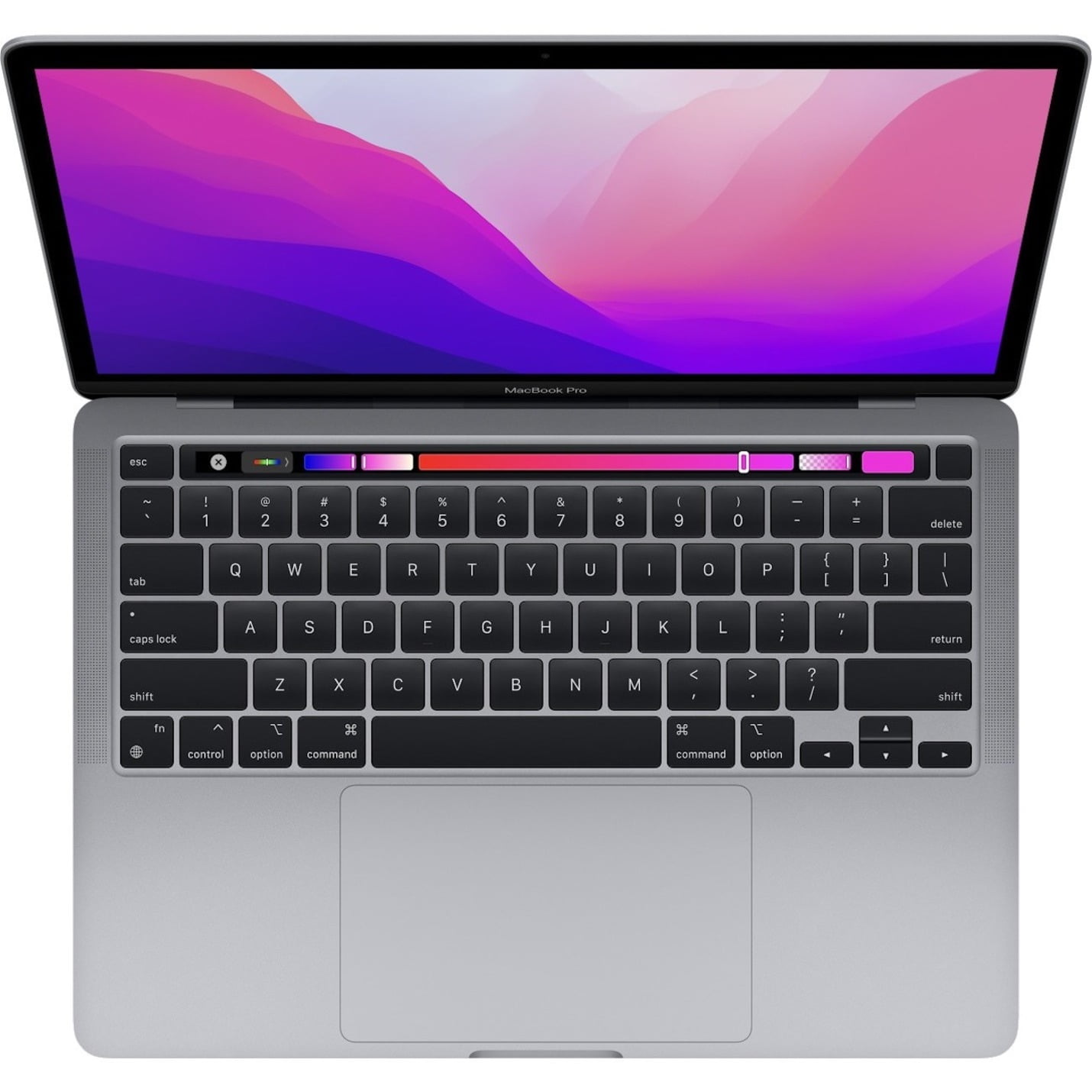 2022 Apple MacBook Pro Laptop with chip: 13-inch Retina Display, 8GB RAM, 256GB SSD Storage, Touch Bar, Backlit Keyboard, FaceTime HD Camera. Works with iPhone and iPad; Space Gray - Walmart.com