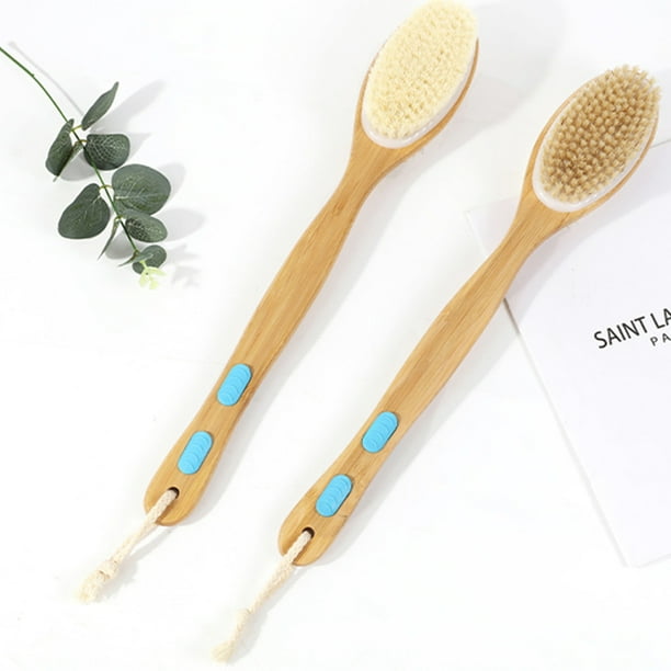 Depurador de espalda de doble cara Herramienta de limpieza de cepillo de masaje corporal exfoliante de piel seca