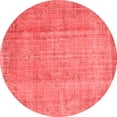 thumbnail image 1 of Ahgly Company Indoor Round Abstract Red Contemporary Area Rugs, 6' Round, 1 of 4