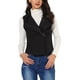 thumbnail image 1 of CHALECO CORTO SIN MANGAS DE SUEDE SINTÉTICO PARA MUJERES INSPIRADOR CHIC M NEGRO, 1 of 7