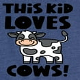 thumbnail image 3 of Instant Message - This Kid Loves Cows - Toddler & Youth Girls Short Sleeve Graphic T-Shirt, 3 of 6