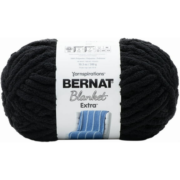 (Pack of 2) Bernat Blanket Extra Yarn-Black