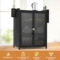 thumbnail image 5 of golytefs 3-Tier Kitchen Countertop Cabinet Dustproof Kitchen Storage Cabinet Dish Cabinet, 5 of 9