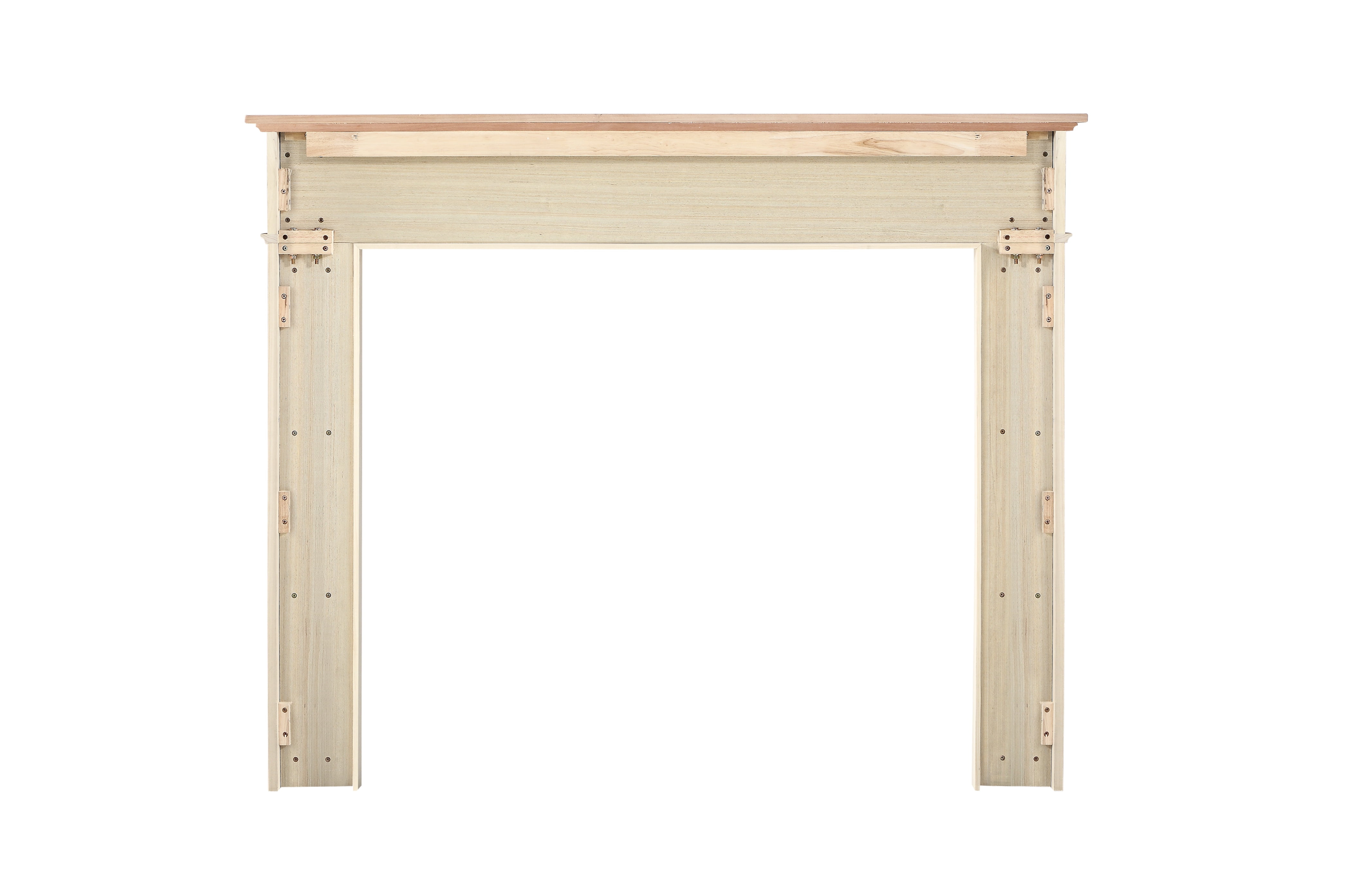 Pearl Mantels Williamsburg Transitional Styled Mantel Surround, Constructed With Hand Chosen Grade A Wood and Wood Veneers, Unfinished, Paint and Stain Grade, Interior Opening 56"W x 42"H