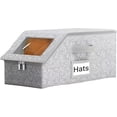 thumbnail image 1 of 2026 New Stackable Hat Storage For Baseball Caps, Hat Storage Box With Clear Window Lid, Flip-Top Access, Holds Up To 24 Caps Hats Organizer For Closet (1PC), 1 of 7