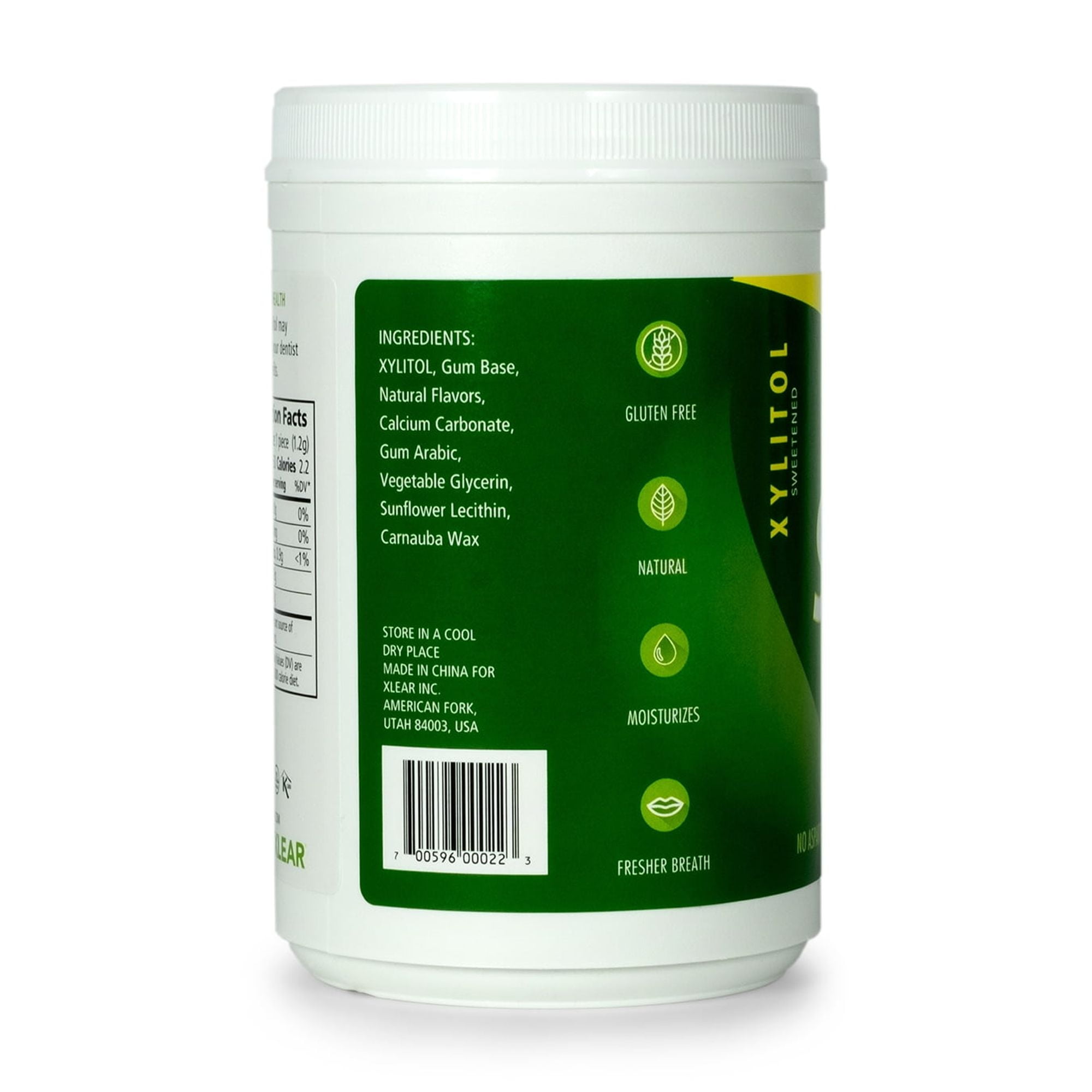 Spry Xylitol Chewing Gum Dental Defense Aspartame-Free Sugar-Free Spearmint 550 Pieces 1 pack