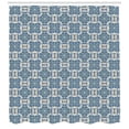 thumbnail image 3 of Ambesonne Mandala Shower Curtain, Repeating Form, 69"Wx70"L, Reseda Green Pale Blue, 3 of 3